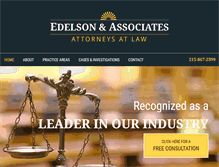 Tablet Screenshot of edelson-law.com